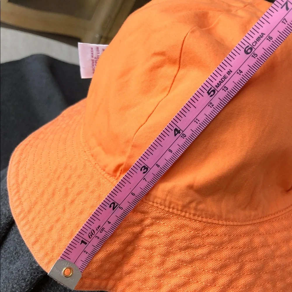 Gymboree Kid’s Unisex 100% Cotton Orange Reversible Sun Hat Size L-XXL (5-7 Yrs)